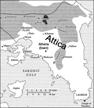map of Attica